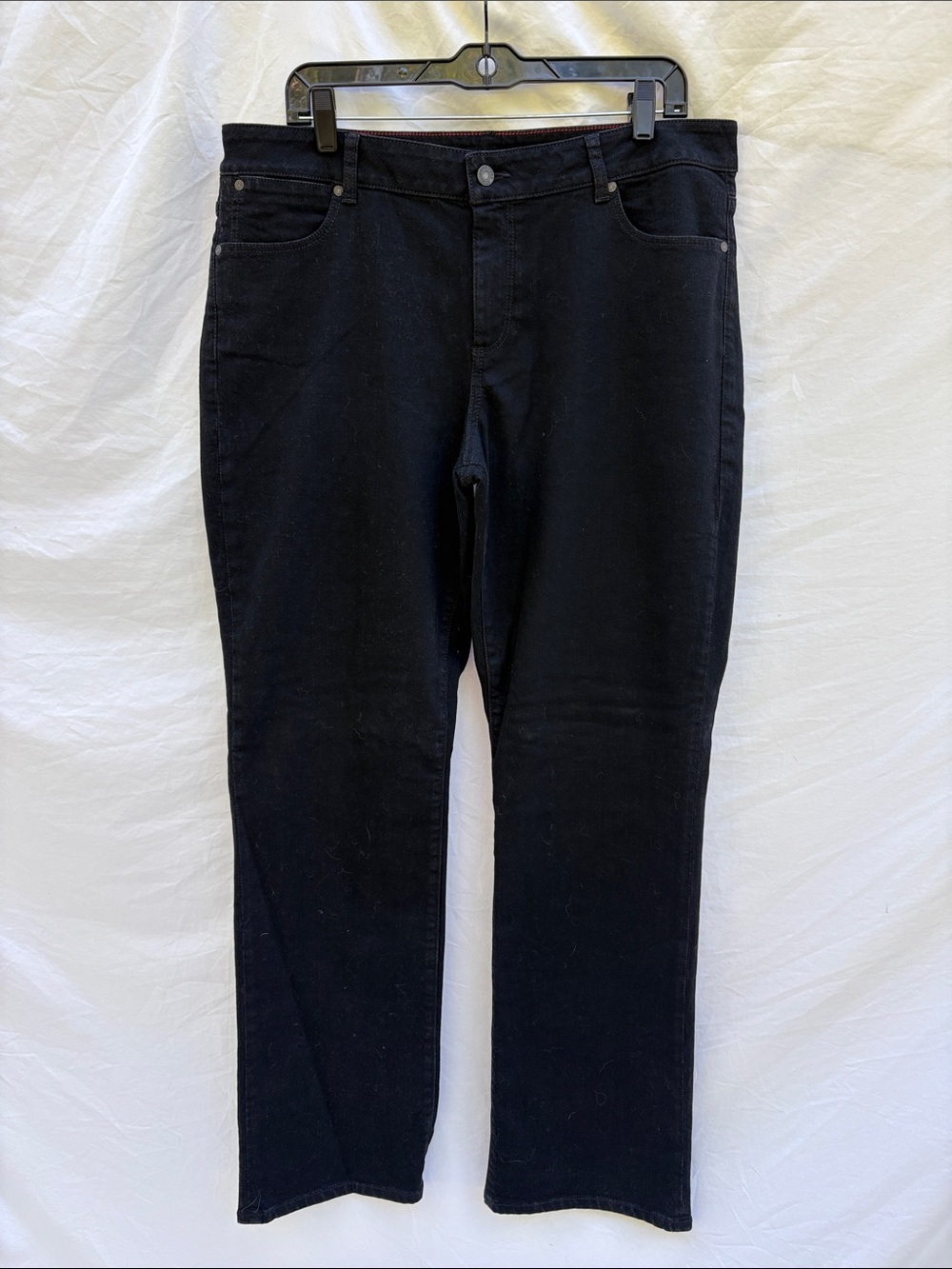 Talbots Women's Black Straight-Leg Jeans